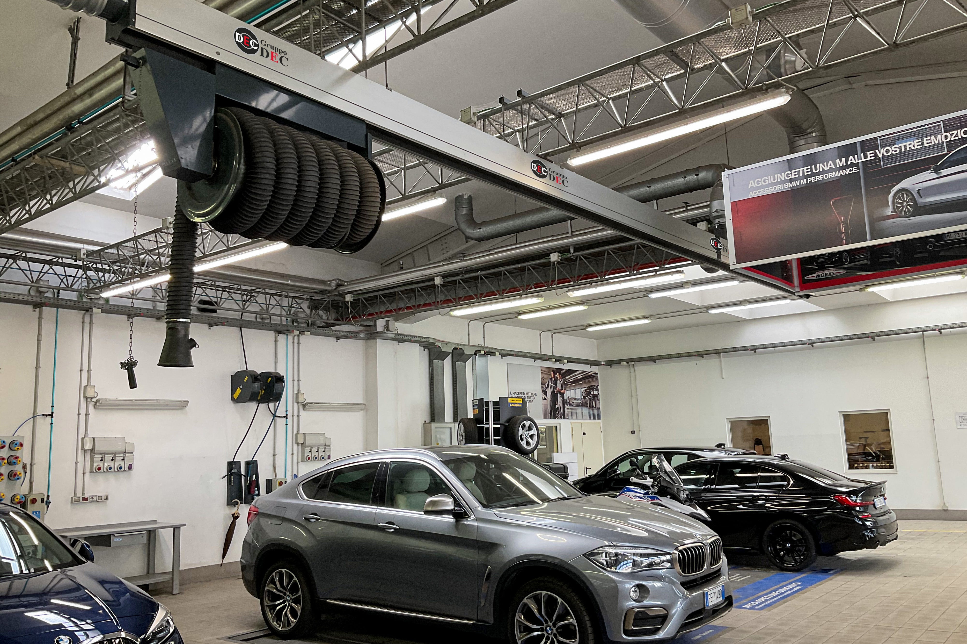 Impianto aspirazione fumi