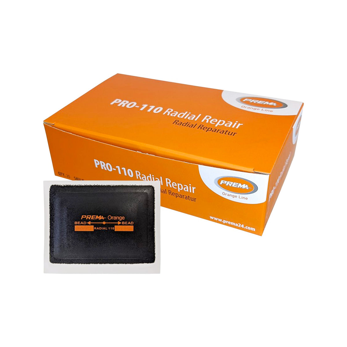 Rappezzo Radiale PRO-110 - 72x51 mm per Riparazione Pneumatici