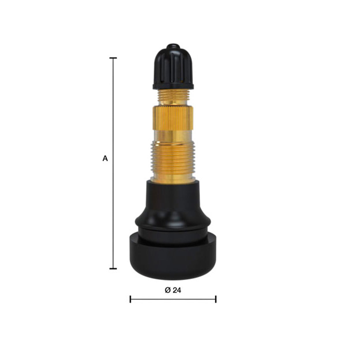 Valvola Tubeless Gommata Trattore 0600