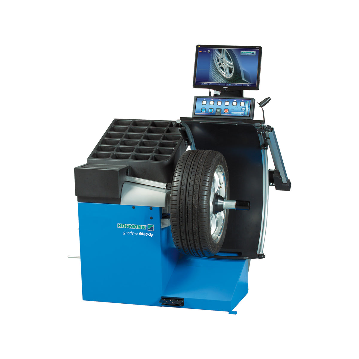 Geodyna 6800-2P Equilibratrice Video Hofmann (Monitor e Laser)
