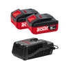 Kit di Ricarica K-R03 (2x Batteria 20V 5Ah + Caricatore 4A)